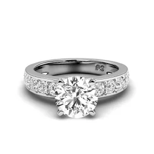 1.25-3.75 CT Round Cut Lab Grown Diamonds - Engagement Ring