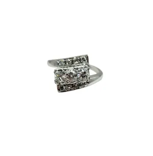 1.25 Carat Total Weight Diamond Bypass Ring