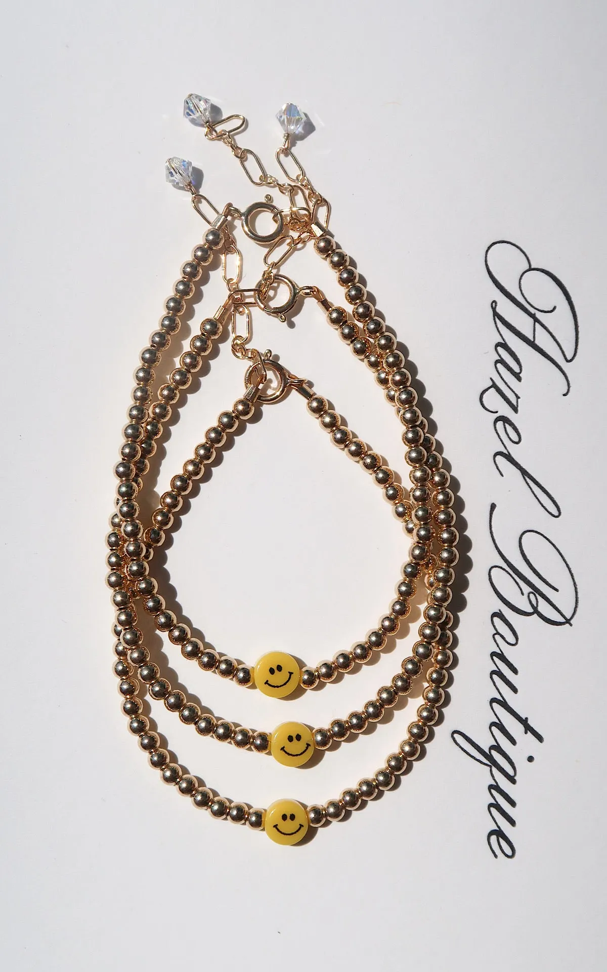 14k Gold-Filled Smiley Bracelet