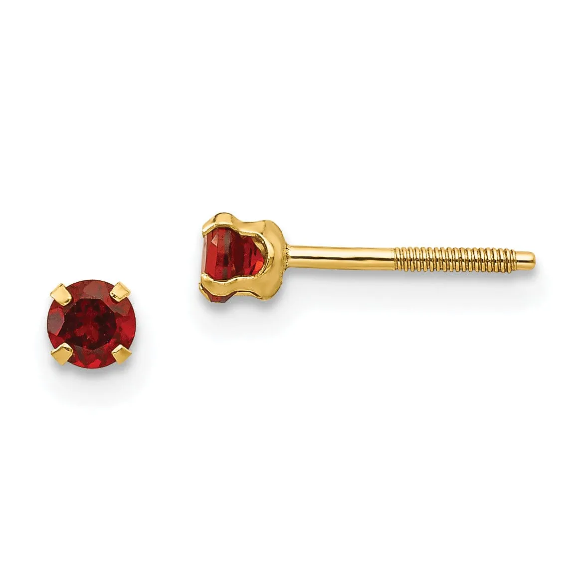 14k Yellow Gold Madi K Garnet Earrings