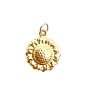 14KGF Sunflower Charm w/ Jump Ring 1797-C