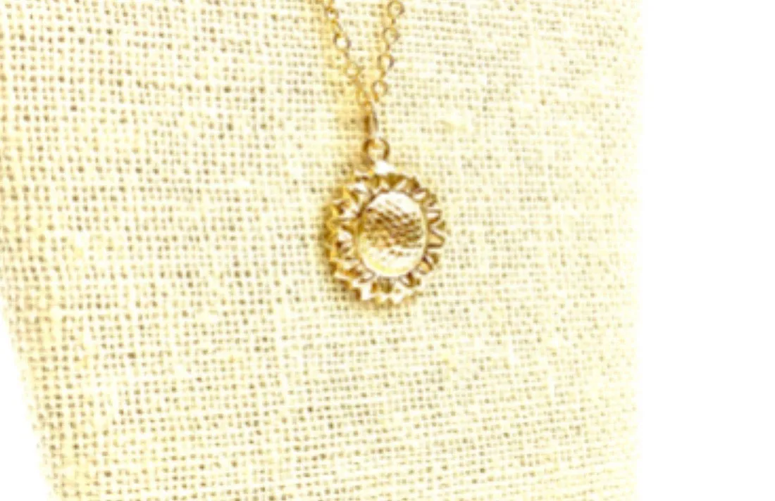 14KGF Sunflower Charm w/ Jump Ring 1797-C