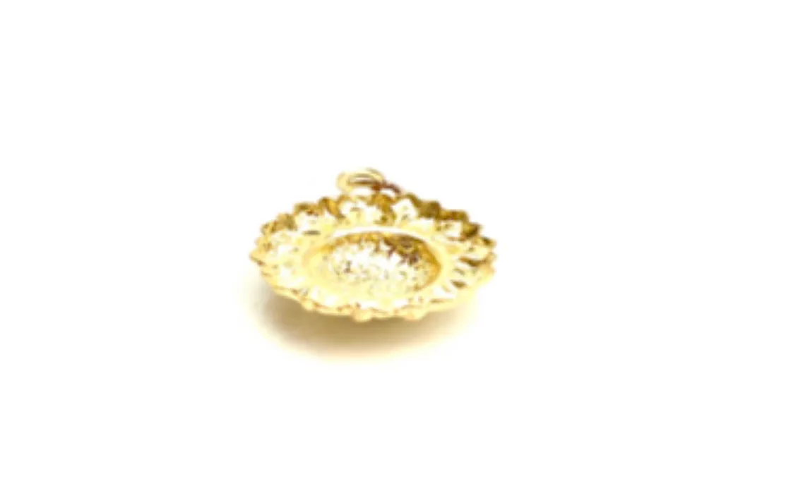 14KGF Sunflower Charm w/ Jump Ring 1797-C