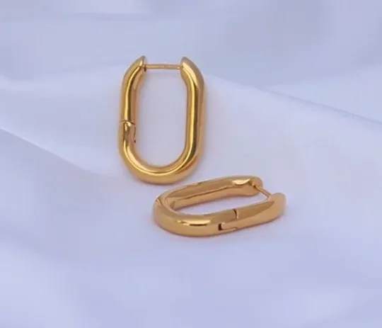 18K Gold-Filled Link Earrings