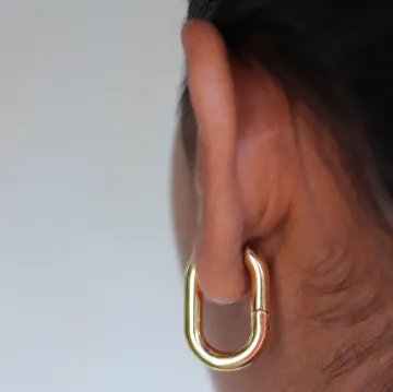 18K Gold-Filled Link Earrings