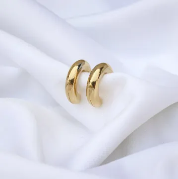 18K Gold-Filled Open Hoop Earrings