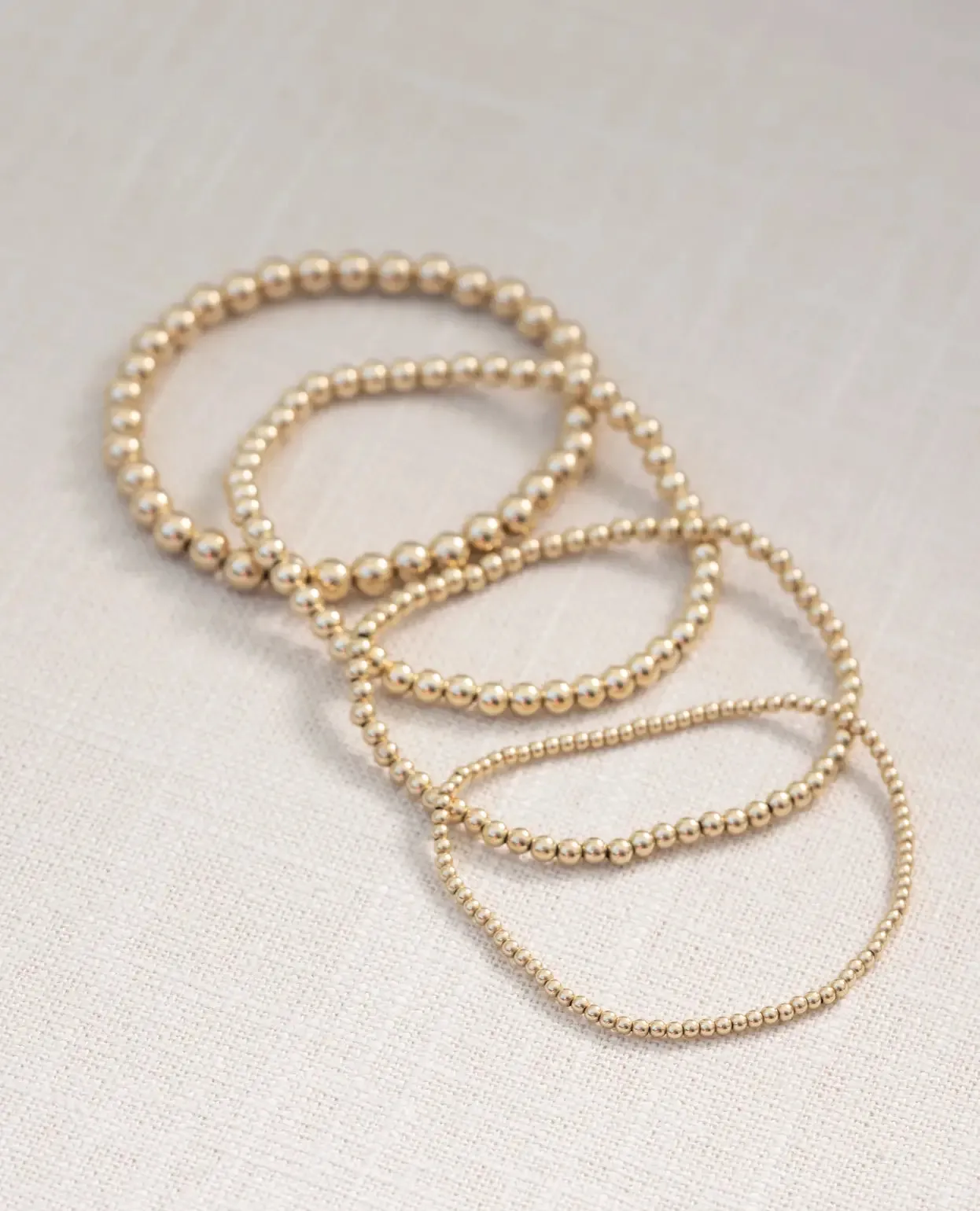 4MM Gold-filled Bead Bracelet