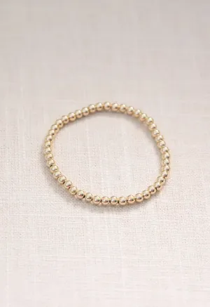 4MM Gold-filled Bead Bracelet