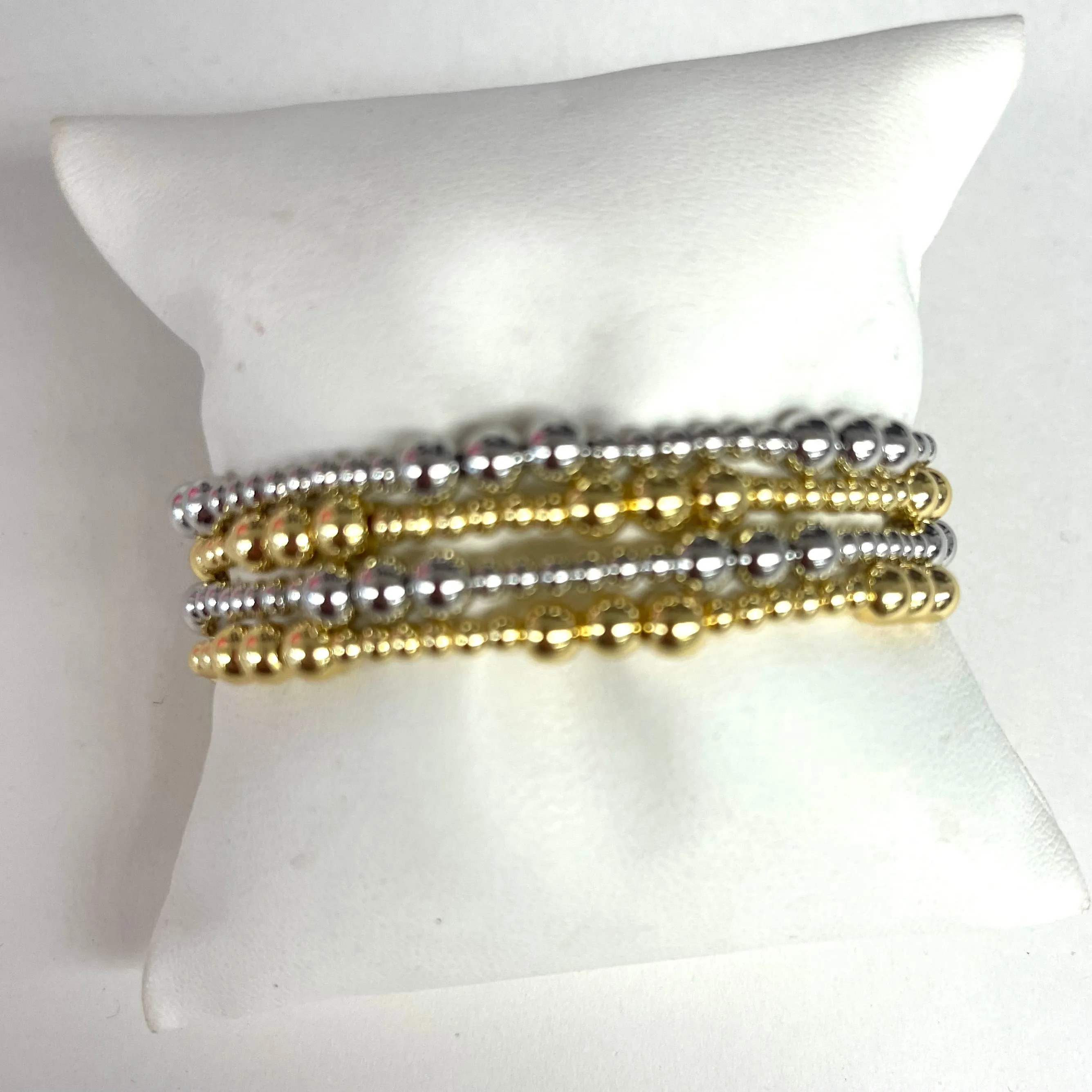 4mm/6mm Beaded Stretch Bracelets