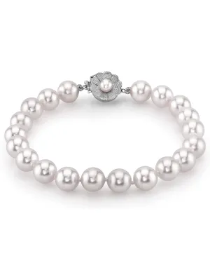 7.0-7.5mm Akoya White Pearl Bracelet- Choose Your Quality