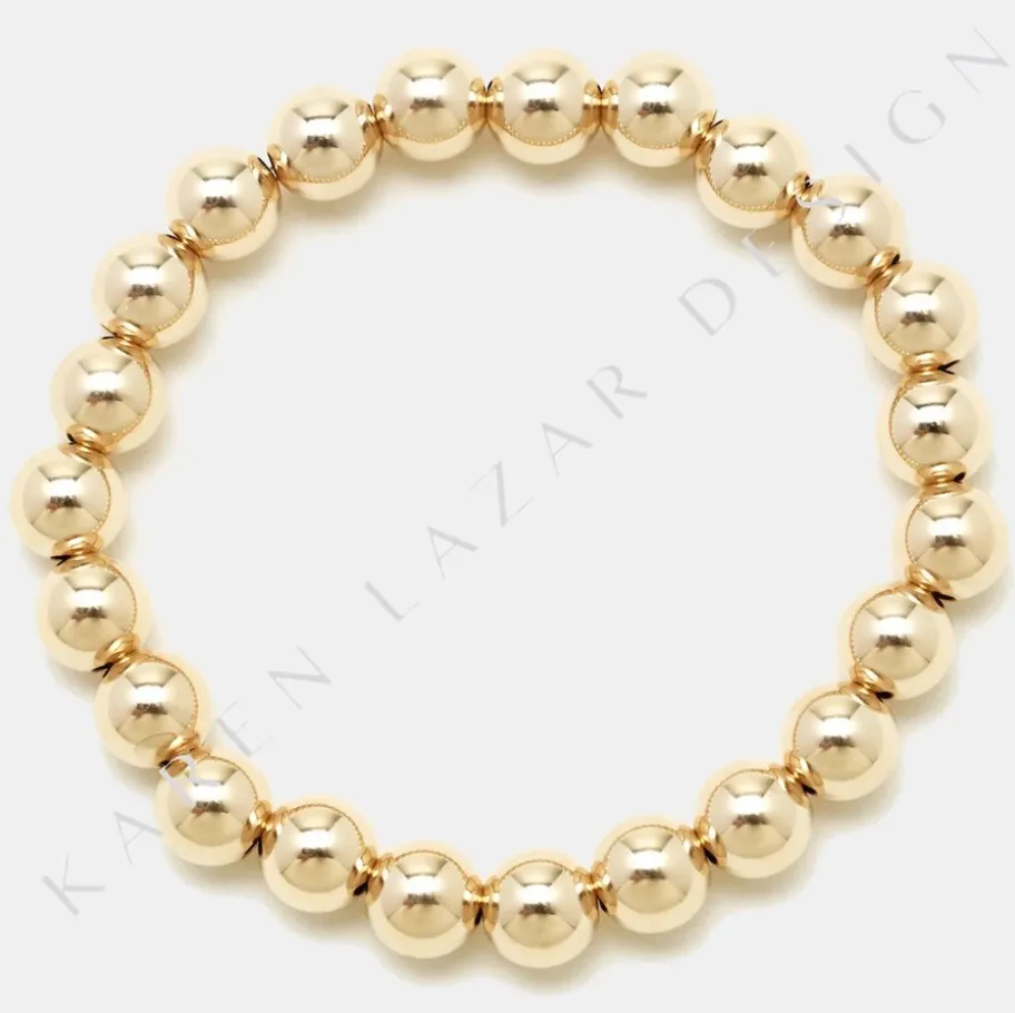 8mm Yellow Gold Bracelet