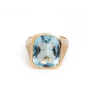 9.9ct Aquamarine - Reverie : One of A Kind Gemstone Ring