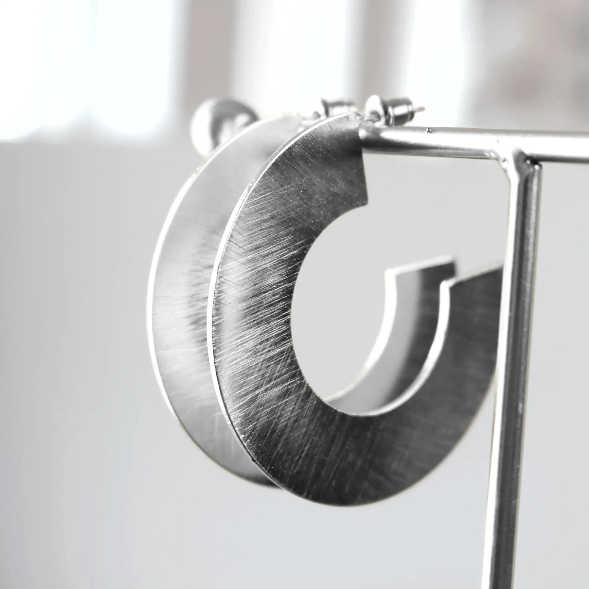 Alaya Chunky Hoop Silver Plating