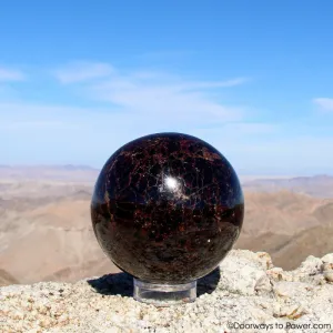 Almandine STAR GARNET Sphere 3.8" A   "Collectors Quality"