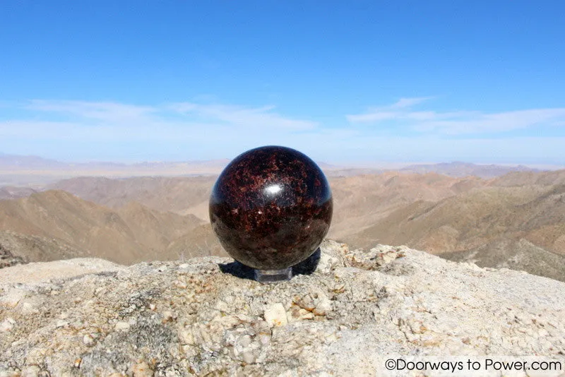 Almandine STAR GARNET Sphere 3.8" A   "Collectors Quality"