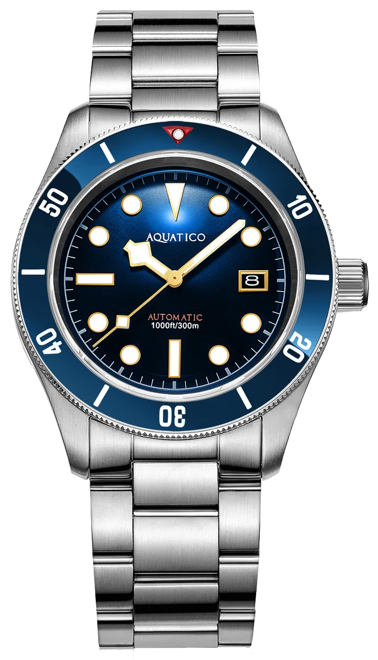 Aquatico Sea Star V2 Blue Ceramic Bezel Snowflake