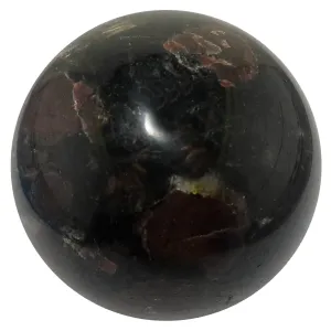 Arfvedsonite Sphere Garnet Desire Crystal Ball