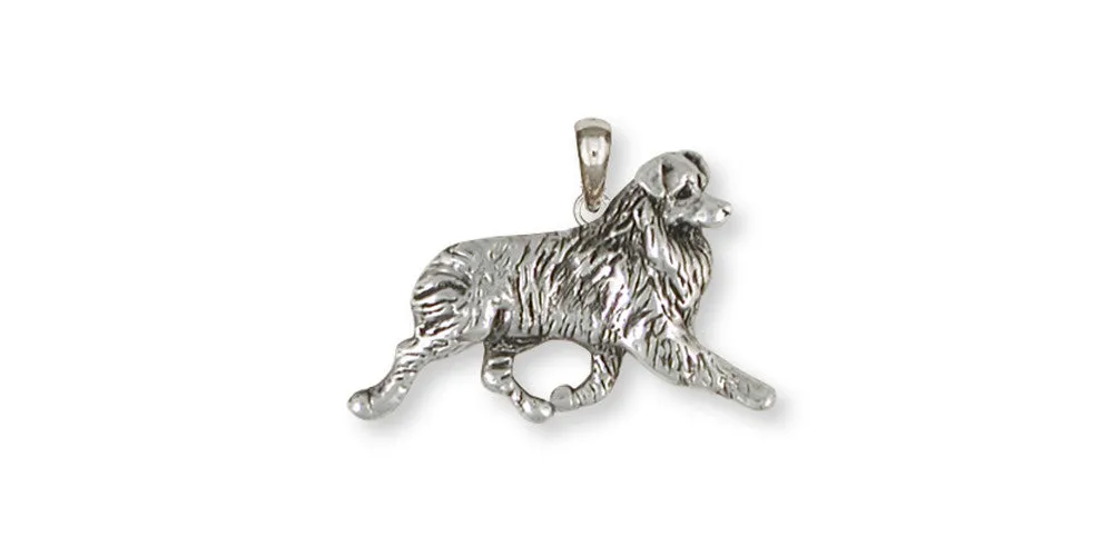 Australian Shepherd Pendant Jewelry Sterling Silver Handmade Dog Pendant AU16-P