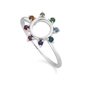 Bague Arc-en-Ciel Argent 925