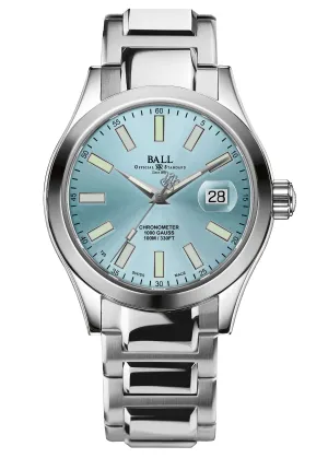 BALL Engineer III Marvelight 40MM Ice Blue Dial Rainbow Watch Box Papers