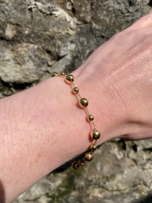 Beaded Bracelet - 9ct Yellow Gold