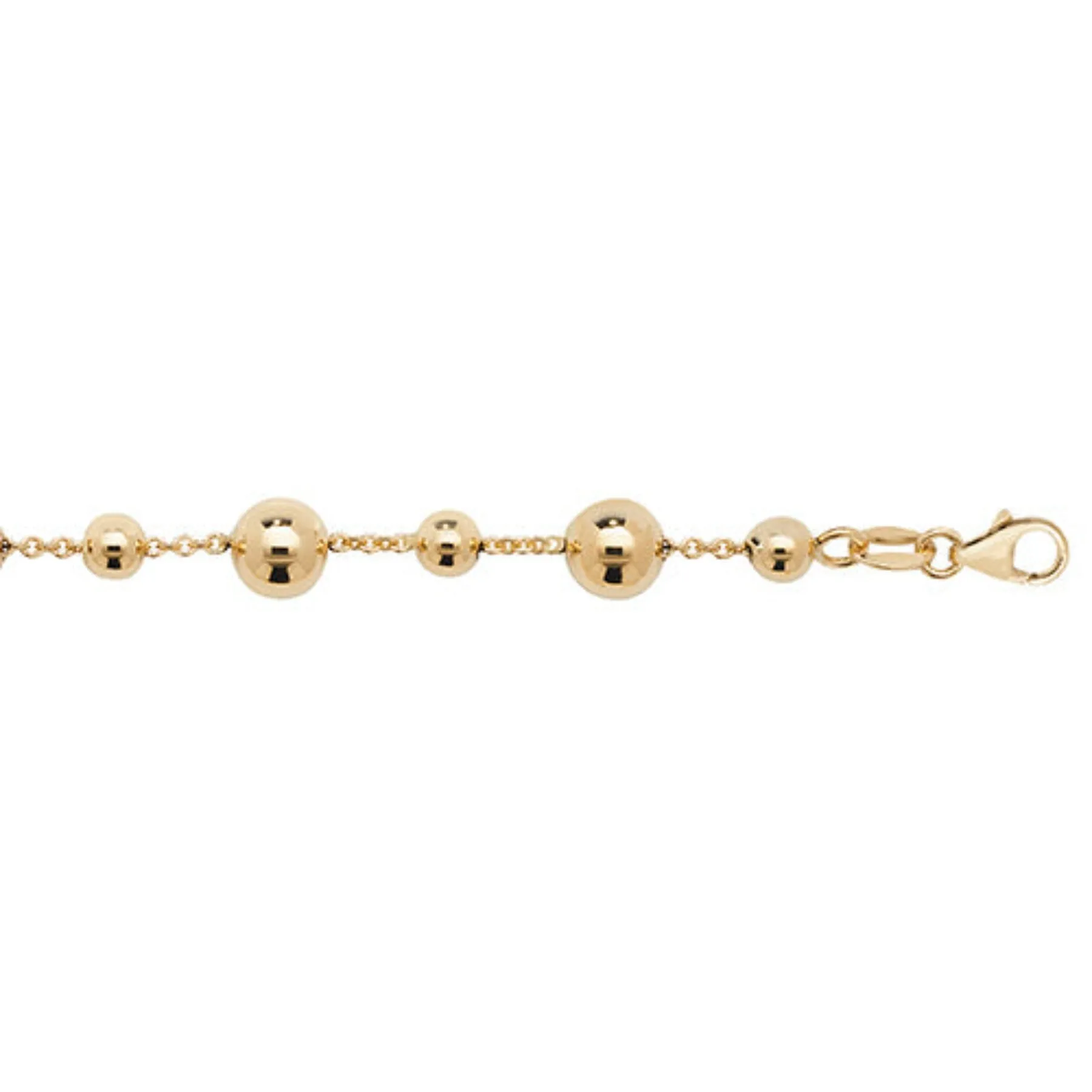 Beaded Bracelet - 9ct Yellow Gold