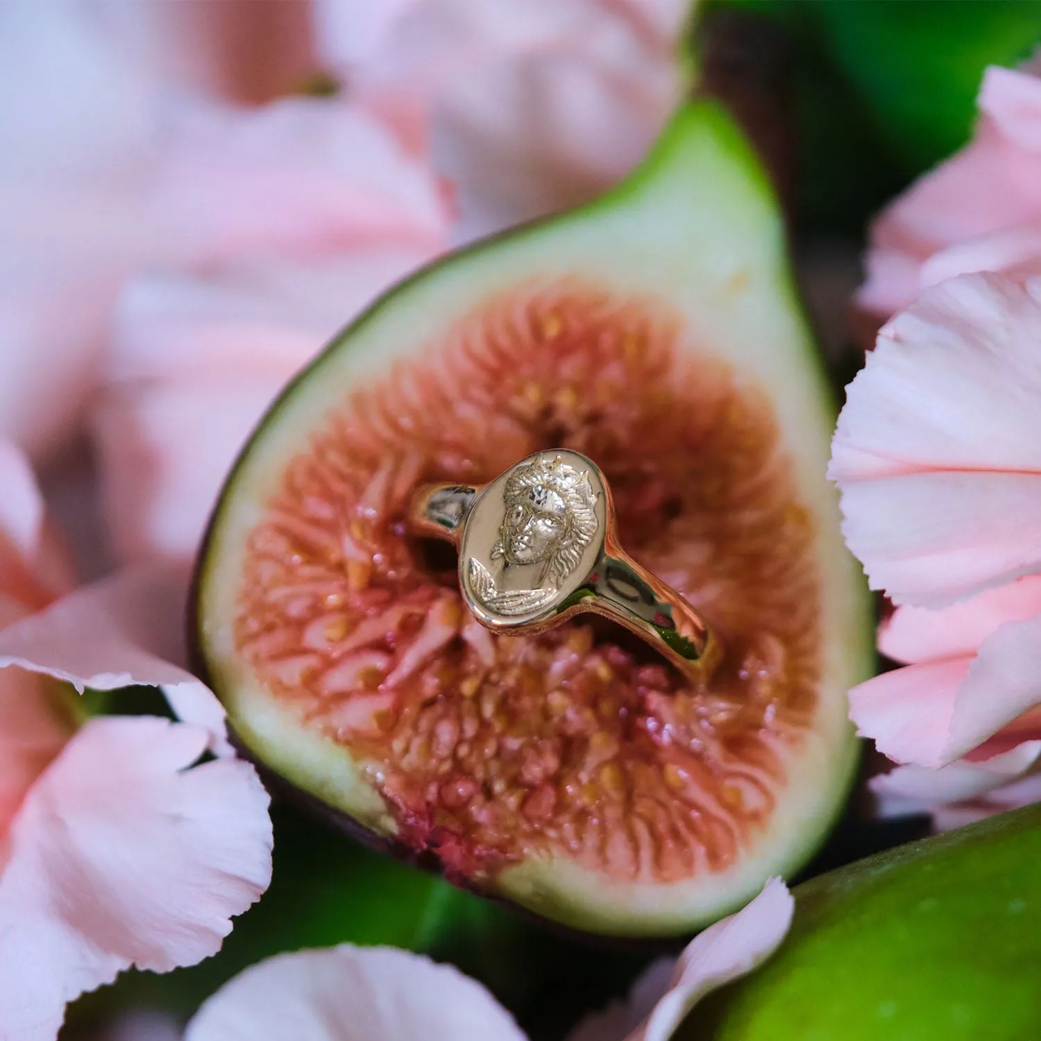 Boudica Solid Gold Signet Ring