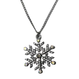 Boxed Christmas Snowflake Pendant Necklace