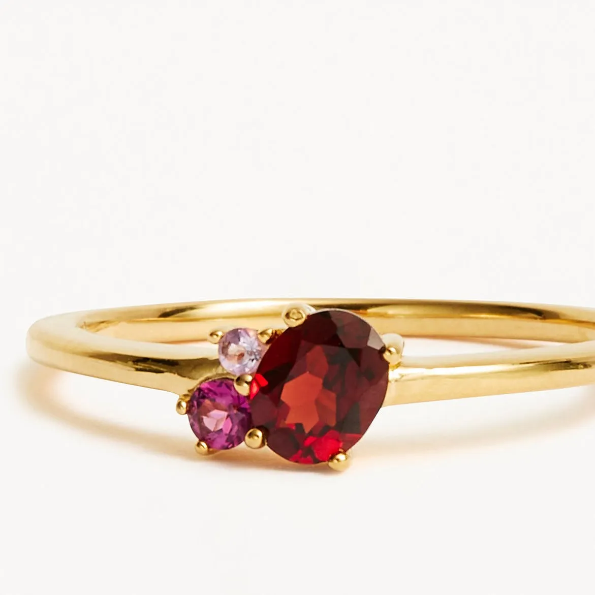 By Charlotte Kindred January Birthstone Ring, Gold or Silver