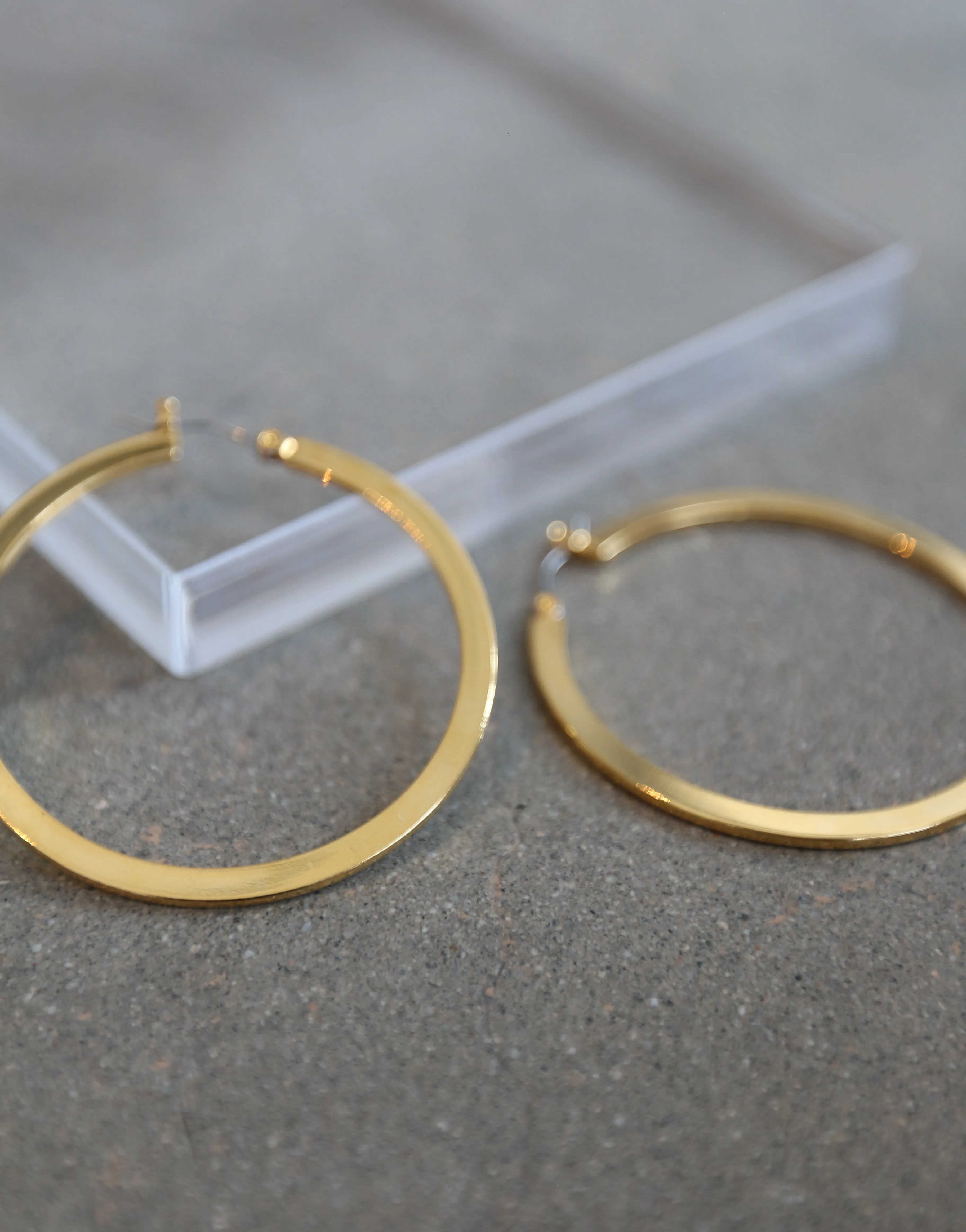 Cannes Flat Hoop Earrings