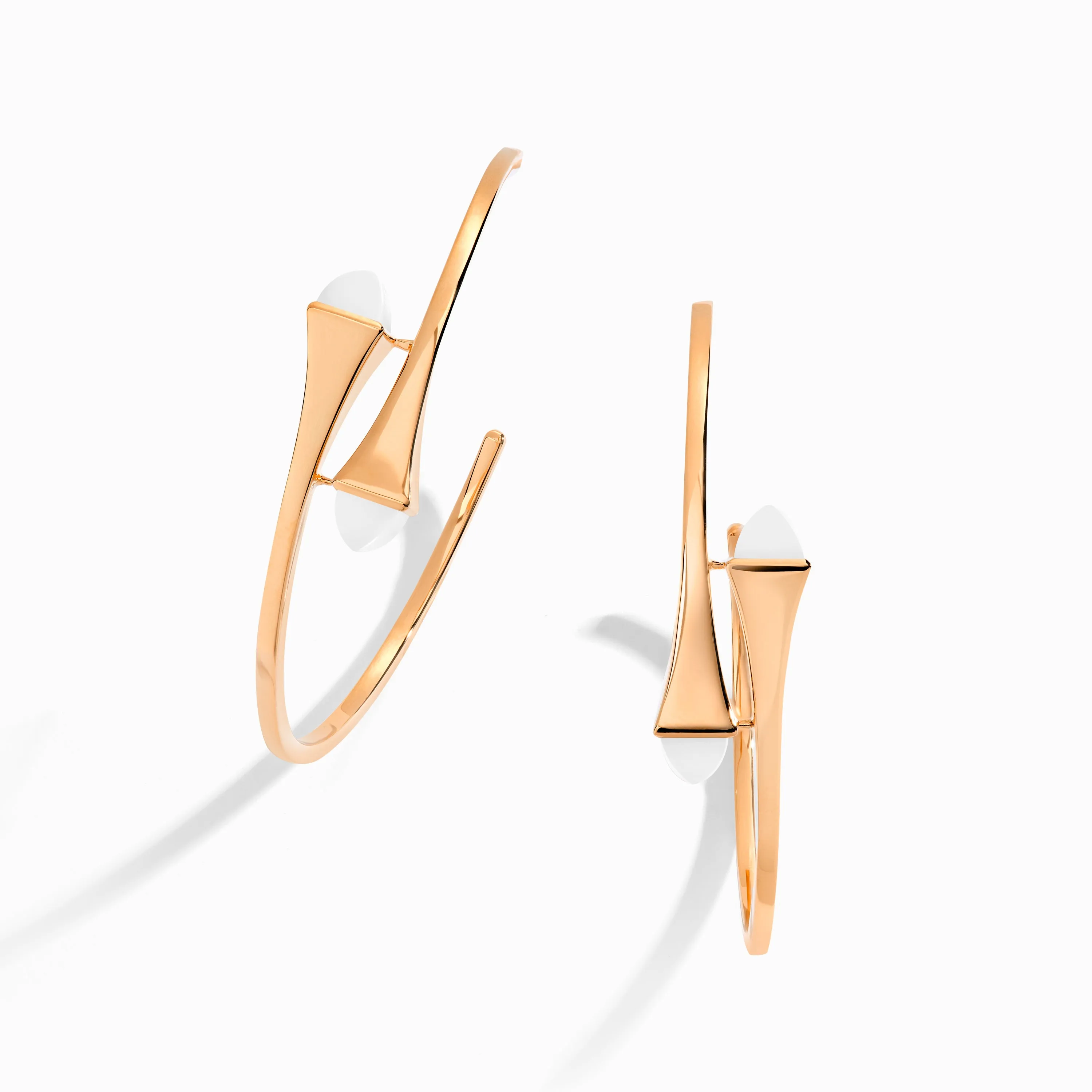 Cleo Gold Midi Hoop Earrings