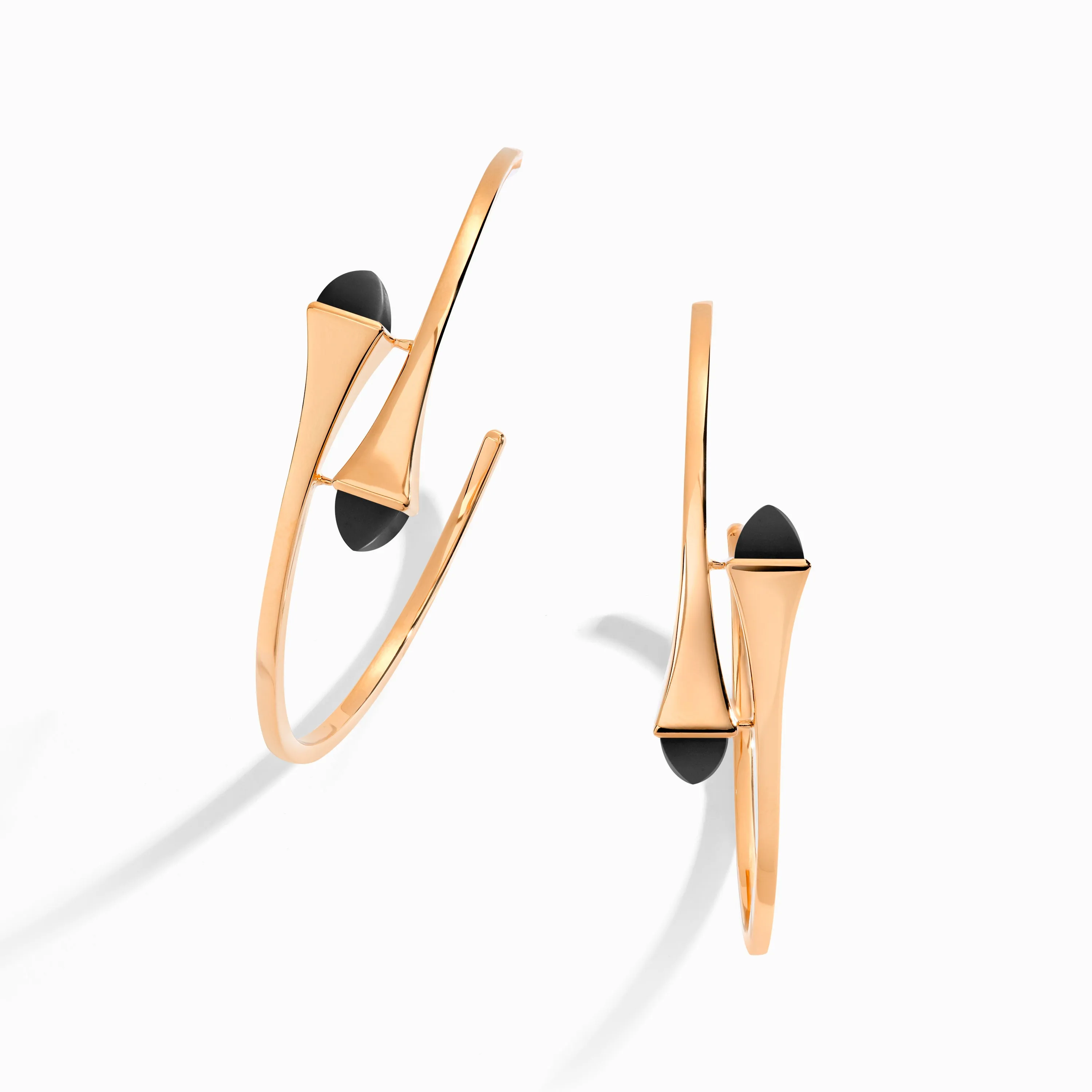 Cleo Gold Midi Hoop Earrings