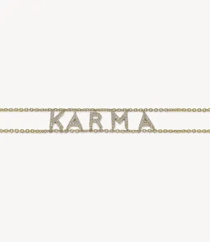 Diamond 'Karma' Say Something Bracelet