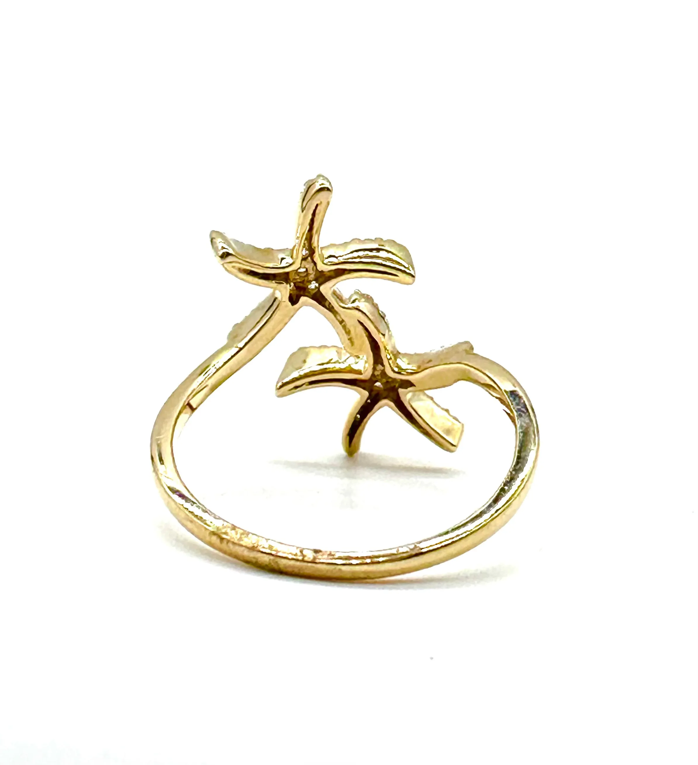 Diamond starfish ring