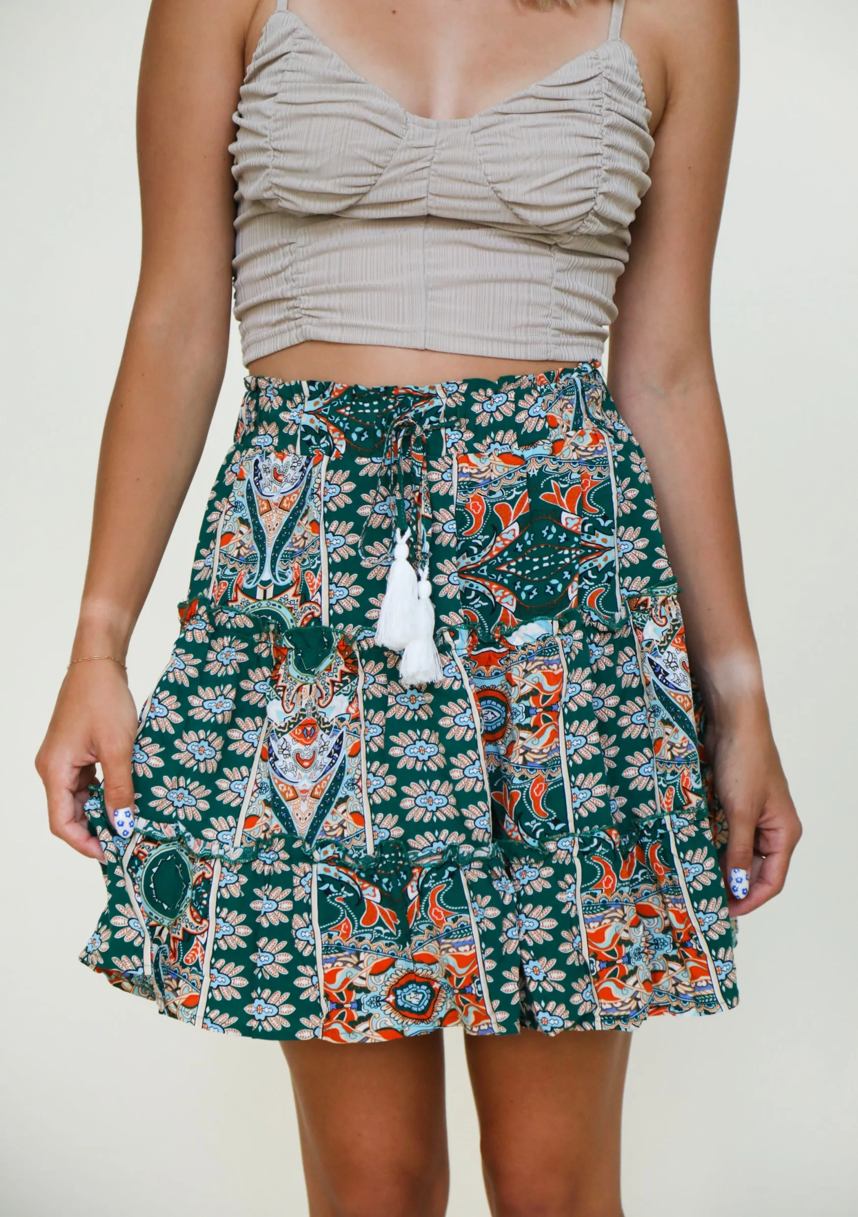 Eternal Garden Skirt In Green