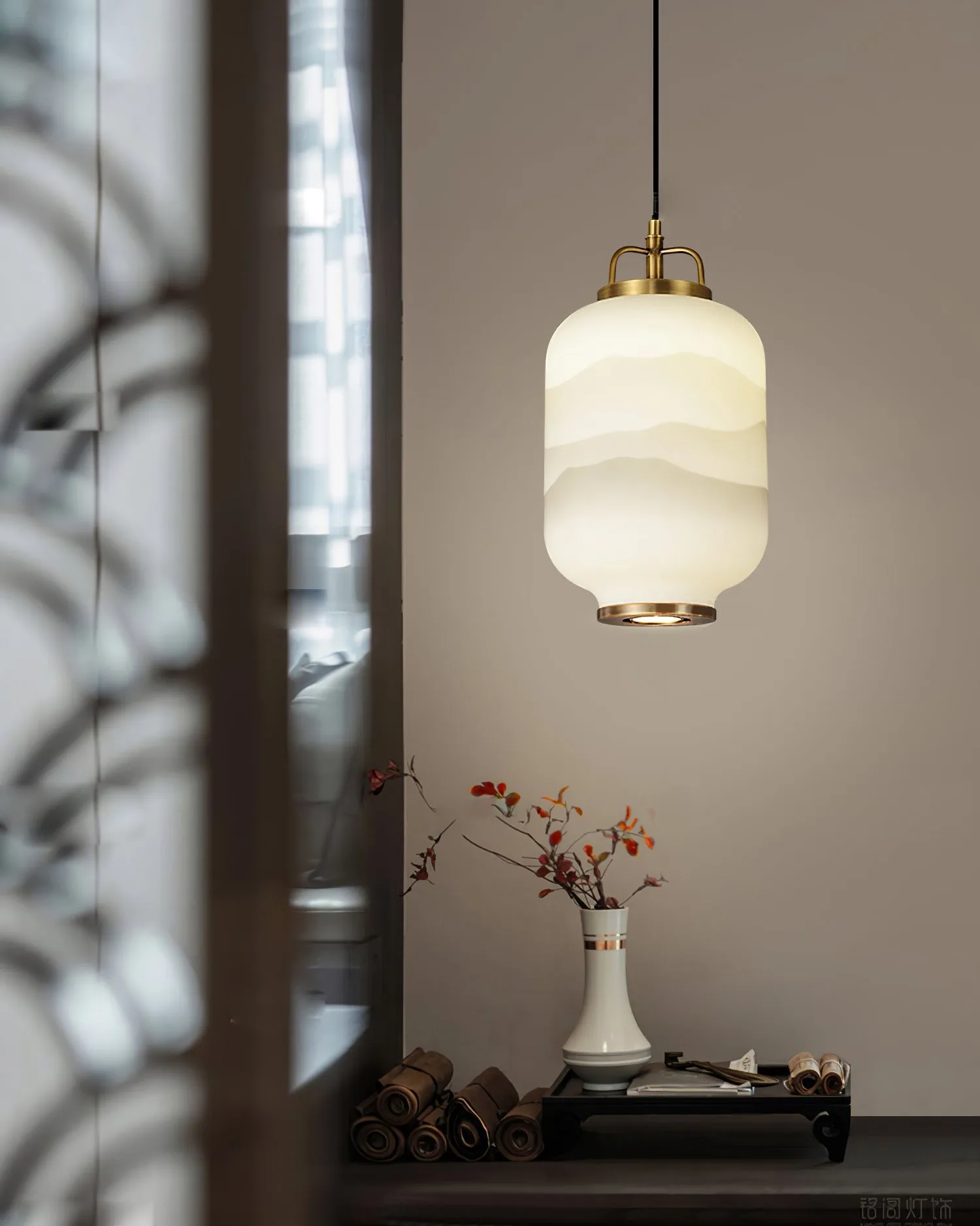 Ezio Tall Mini Glass Pendant Lamp