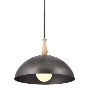 Fira 18 in. Pendant Light Anvil Iron finish