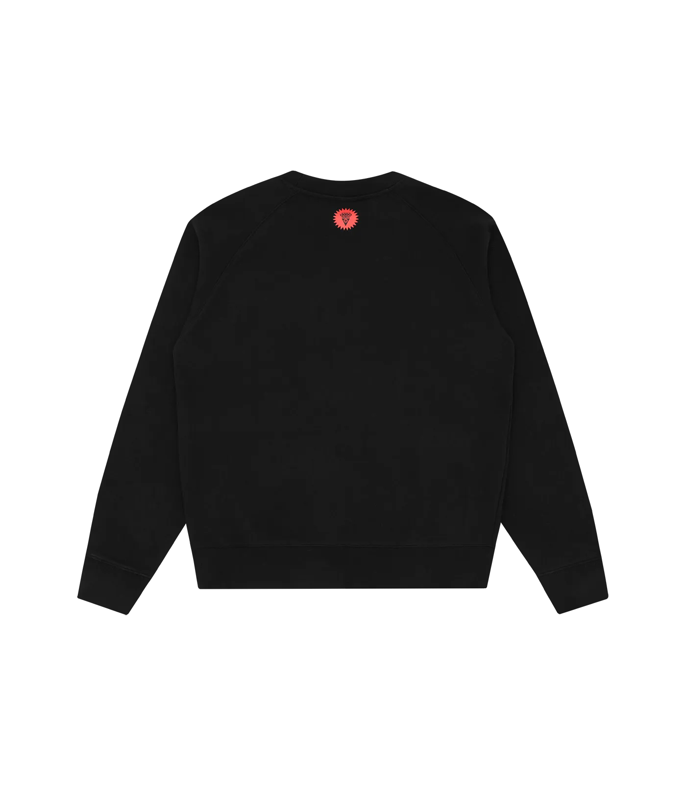 FLOCK PRINT CREWNECK - BLACK