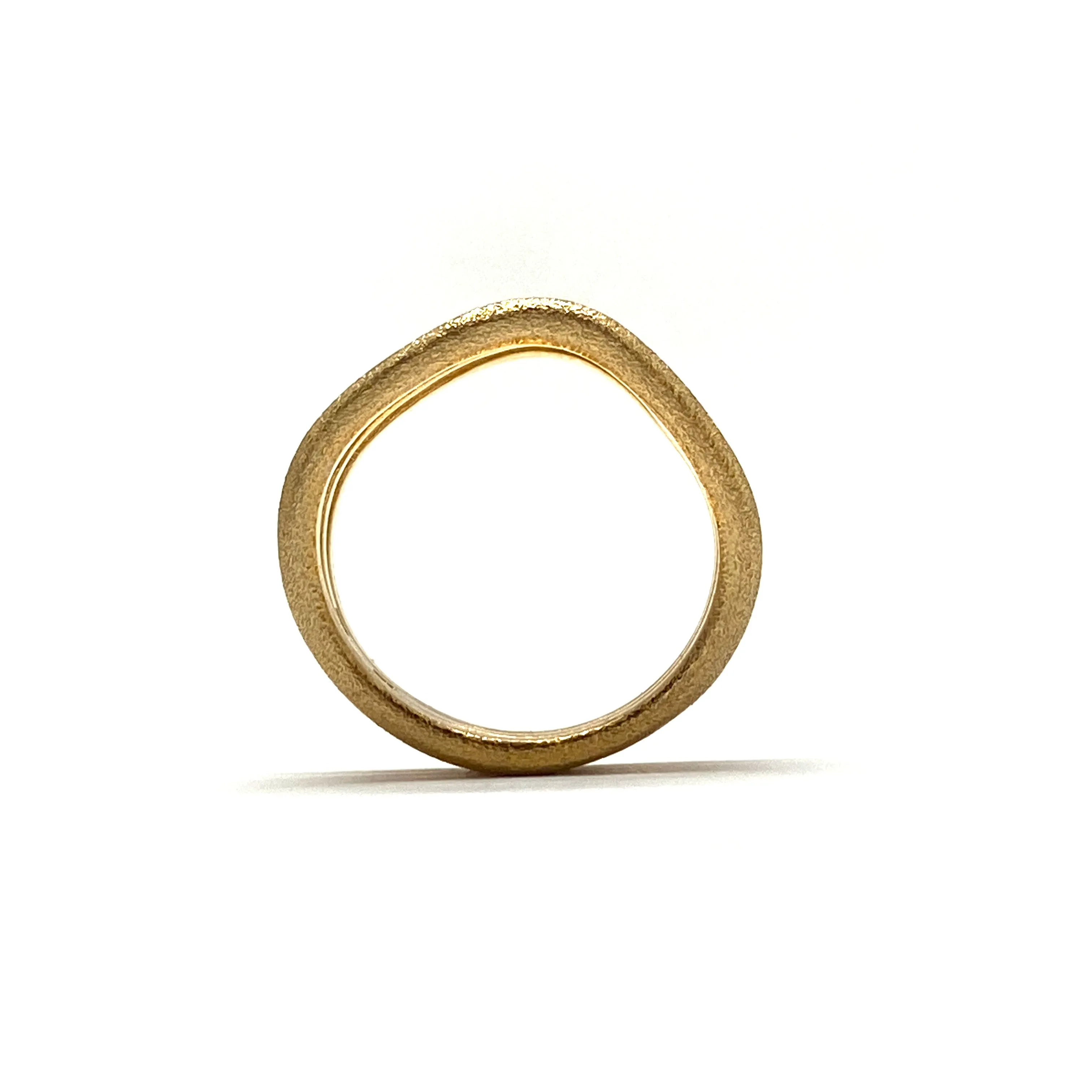 Frosted Gold Ring