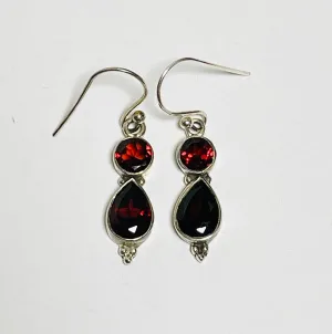 Garnet Drop Earrings (CH50)