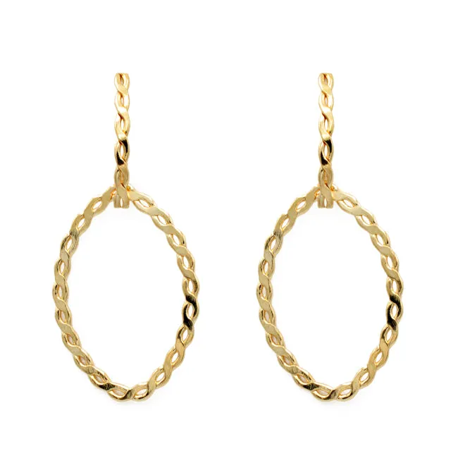 Gold Filled Chain Dangle Earring