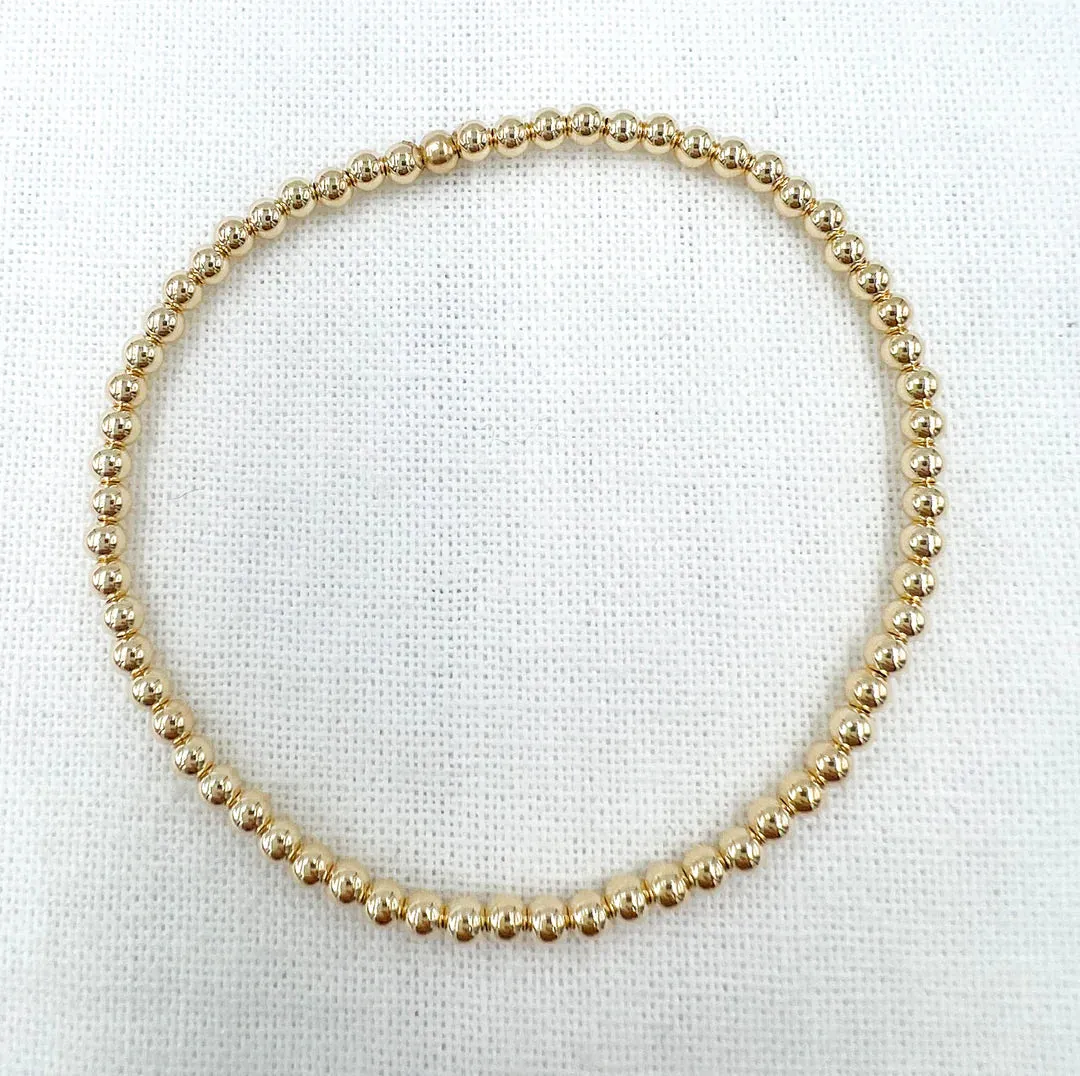 Gold Leave On Bracelet