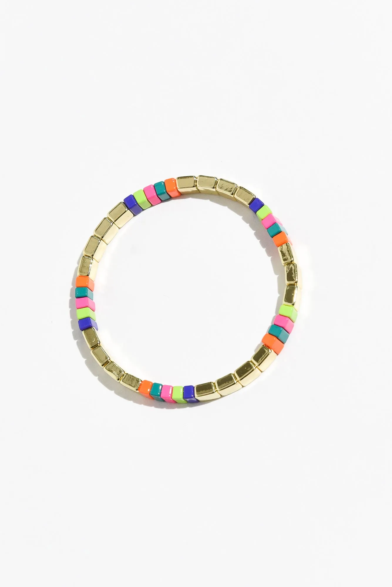 Indiga Gold Beaded Bracelet