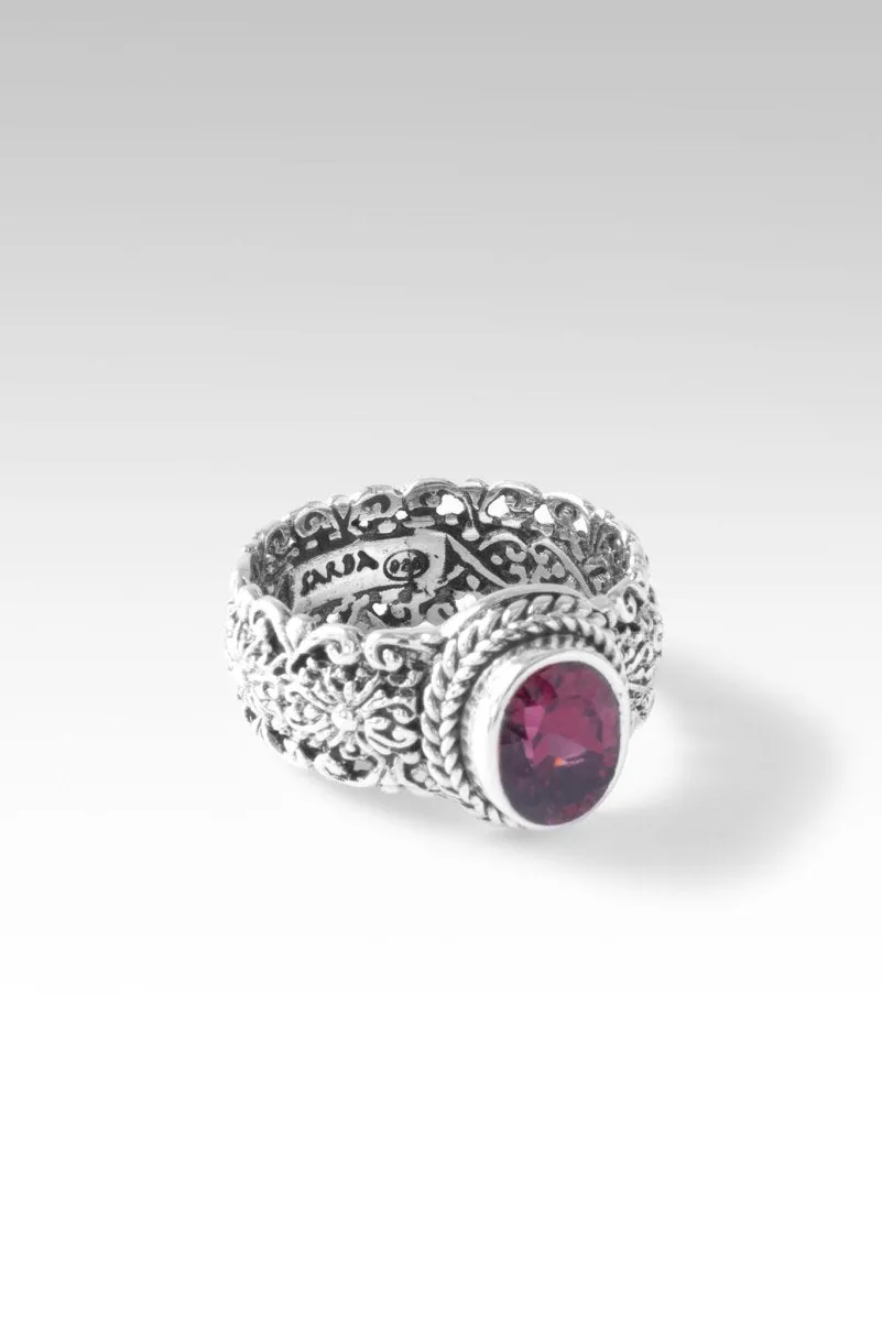 Infinite Hope Ring™ in Malawi Pink Color Change Garnet