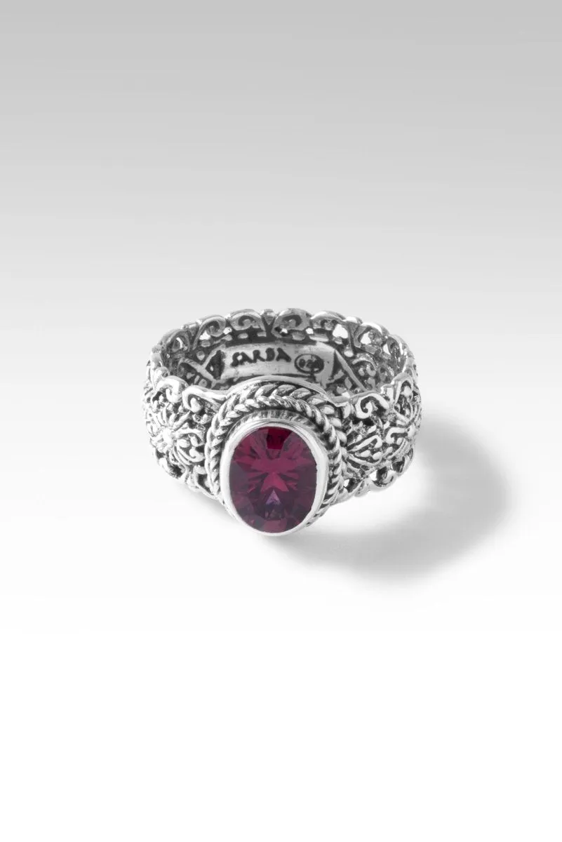 Infinite Hope Ring™ in Malawi Pink Color Change Garnet