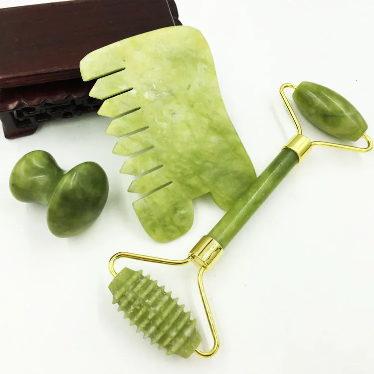 Jade Beauty Instrument Xiuyan Jade Roller Massager Jade Roller Scraping Comb Board Jade