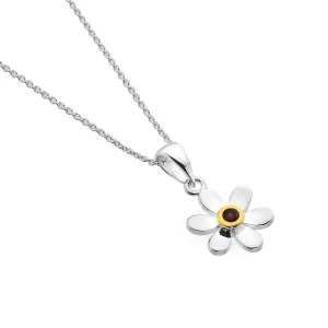 January Birthstone Daisy Pendant