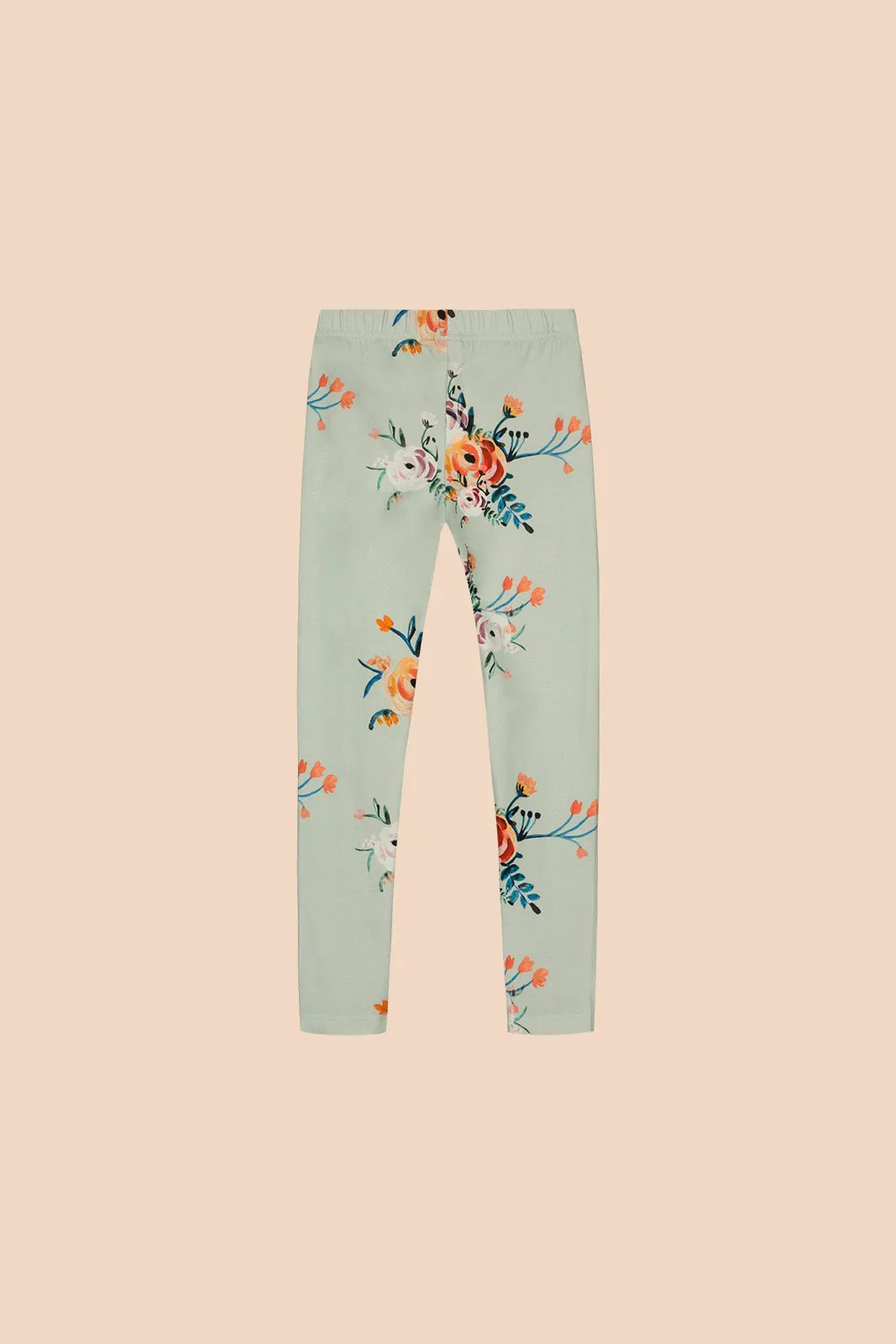 Kids' Leggings Jade Bloom Green