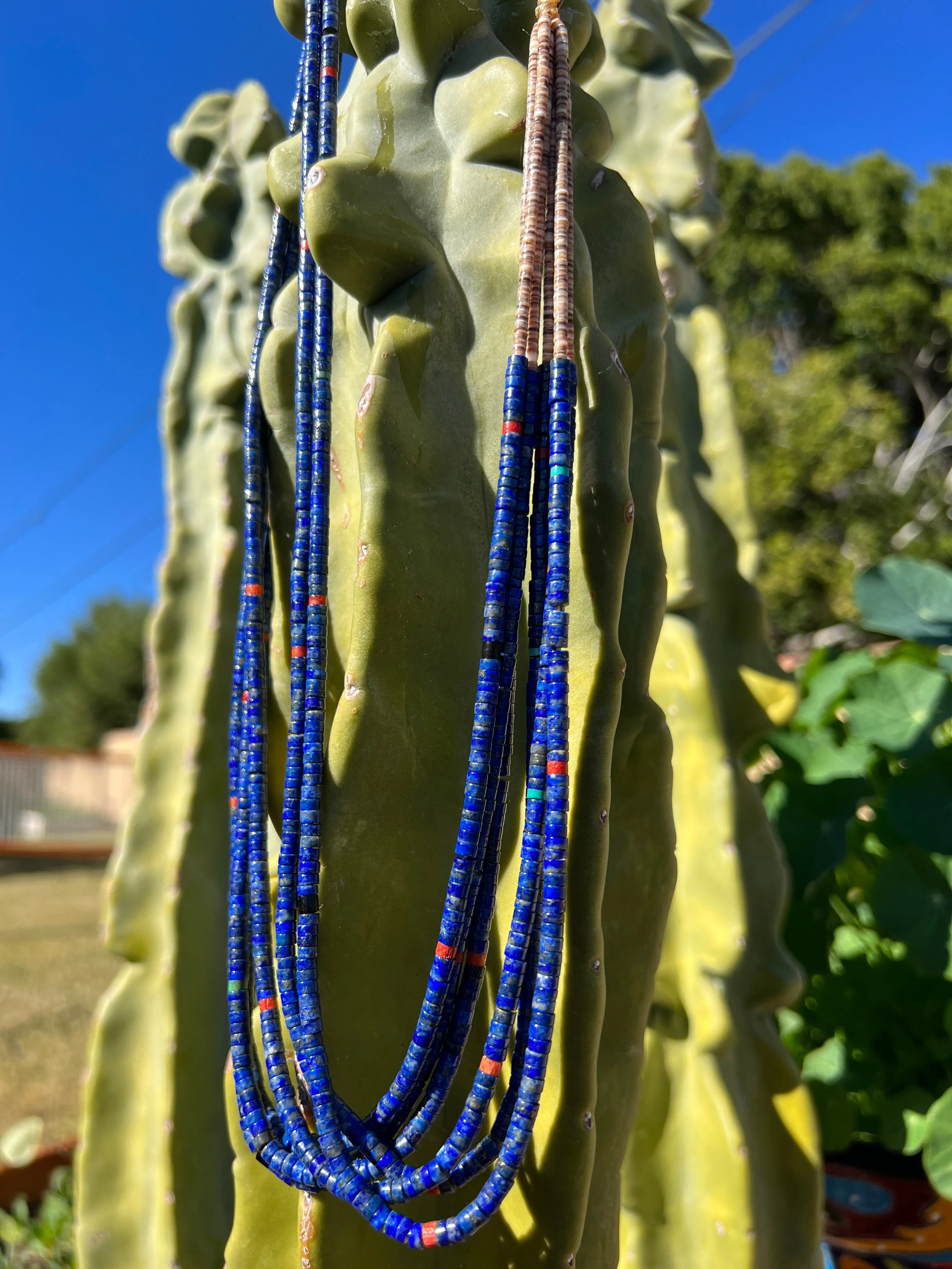 Lapis Lazuli Heishi Necklace Santo Domingo