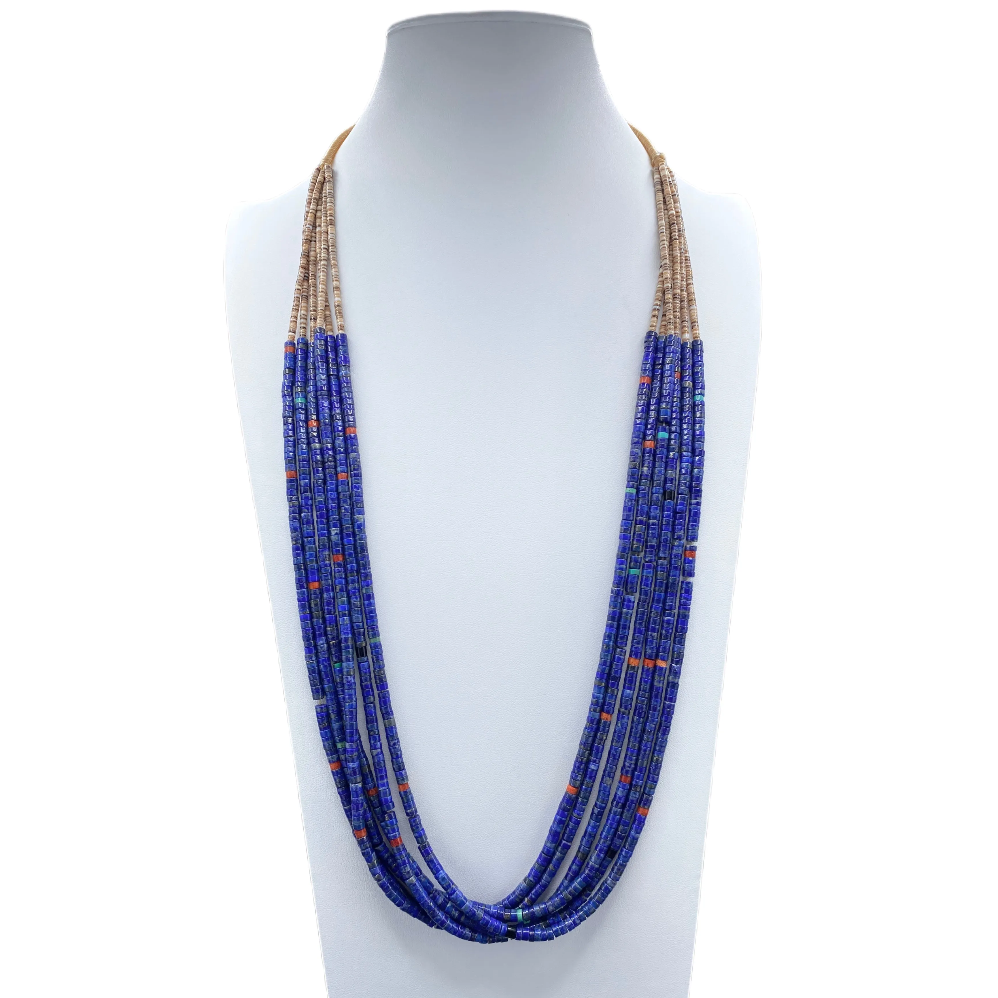 Lapis Lazuli Heishi Necklace Santo Domingo